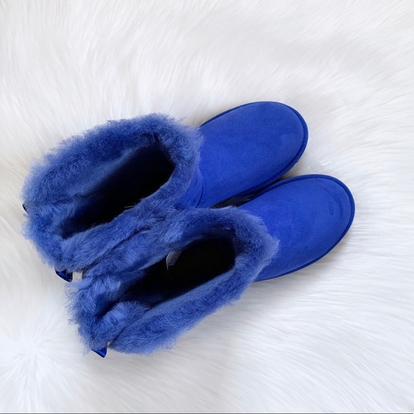 UGG Deep Periwinkle Bailey Bow II Boots - Picture 3 of 7